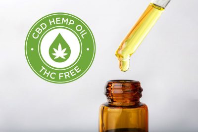 Bottle of CBD Hemp Oil - THC Free