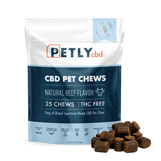 Pet Hemp CBD Dog Treats - 25 Chews