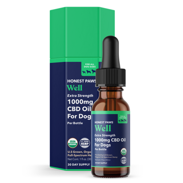 Honest Paws Well CBD oil for dogs 1000mg