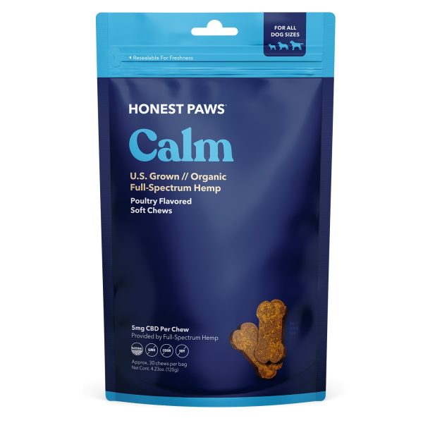 Honest Paws CBD Dog Treats - Calm Soft Chews