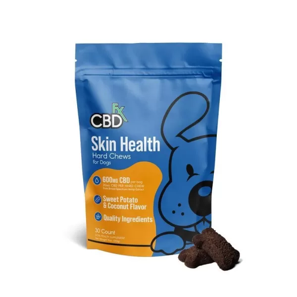 CBDfx hard CBD chews for Skin and Coat