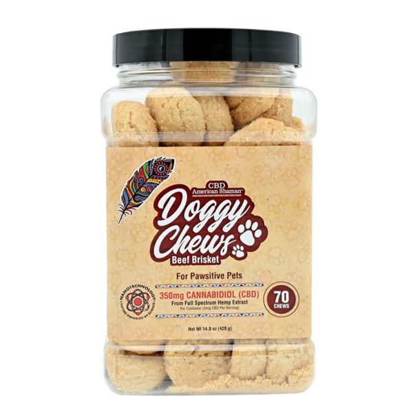 CBD Doggy Chews from American Shaman - 70 piece container